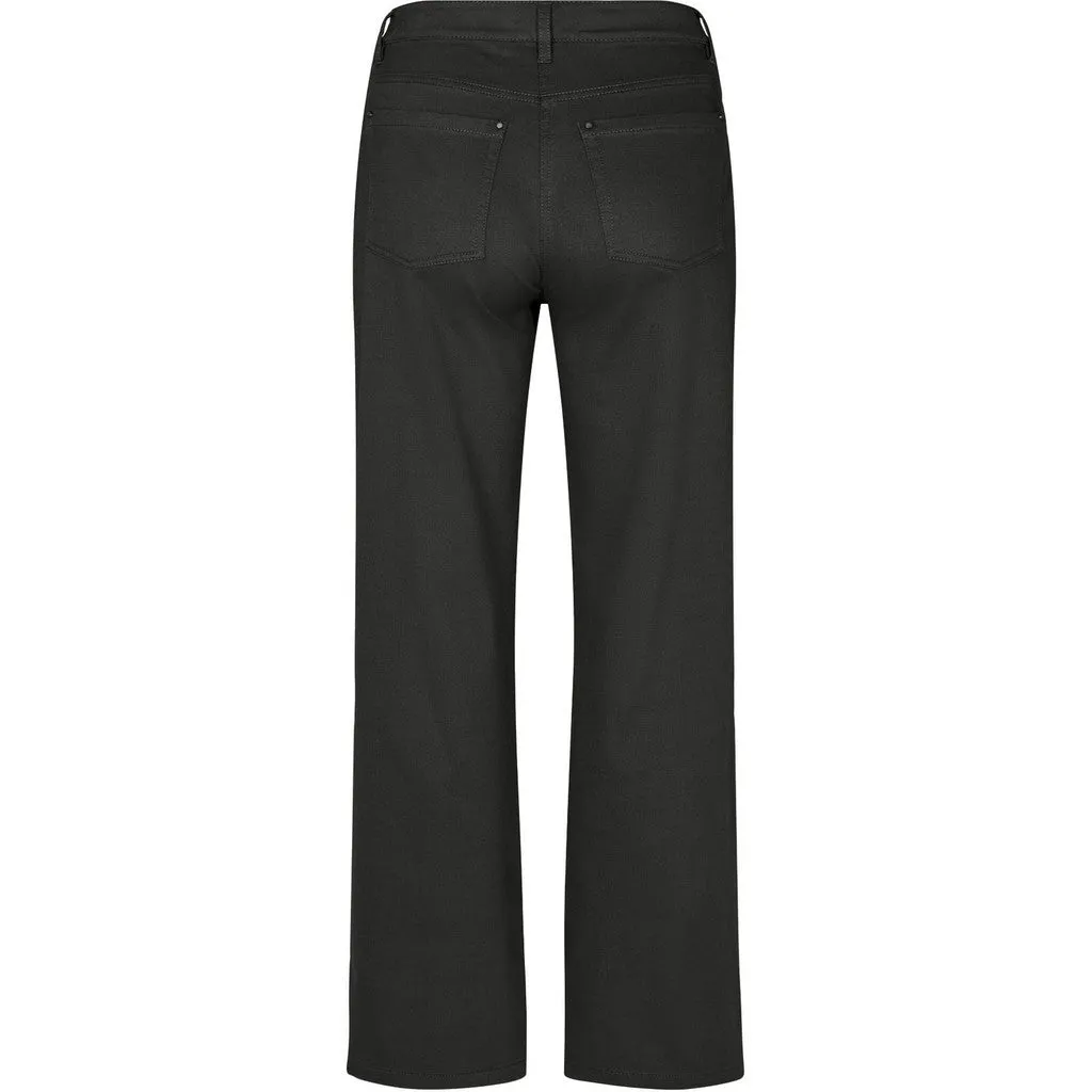 Laurie Amelia Straight damesbroek Black medium stretch