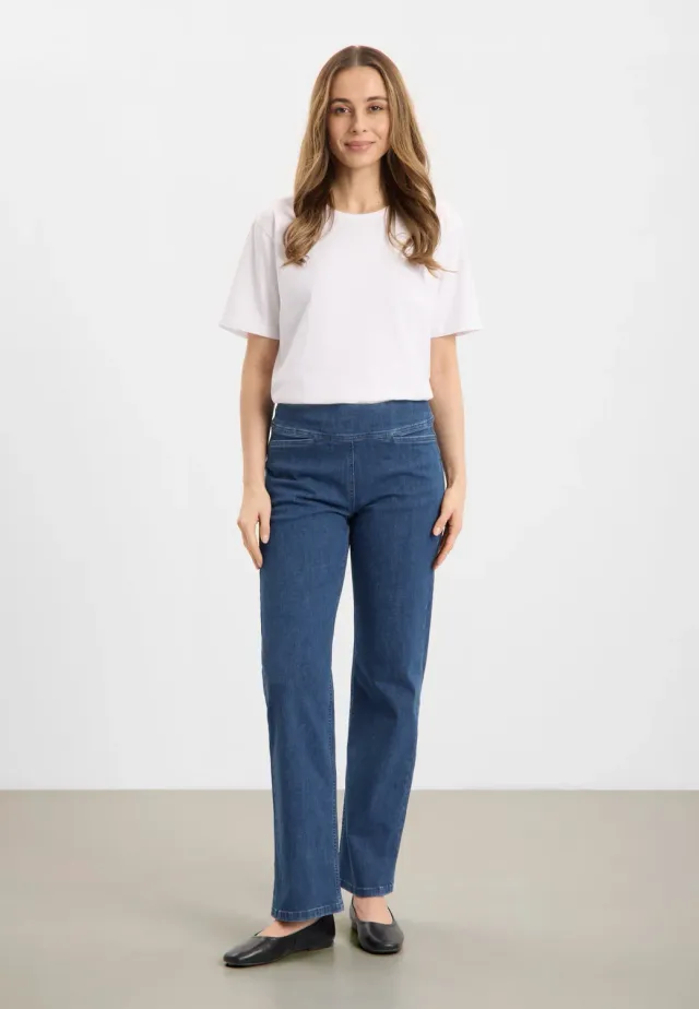 Laurie Thea Straight ML spijkerbroek Blue Denim
