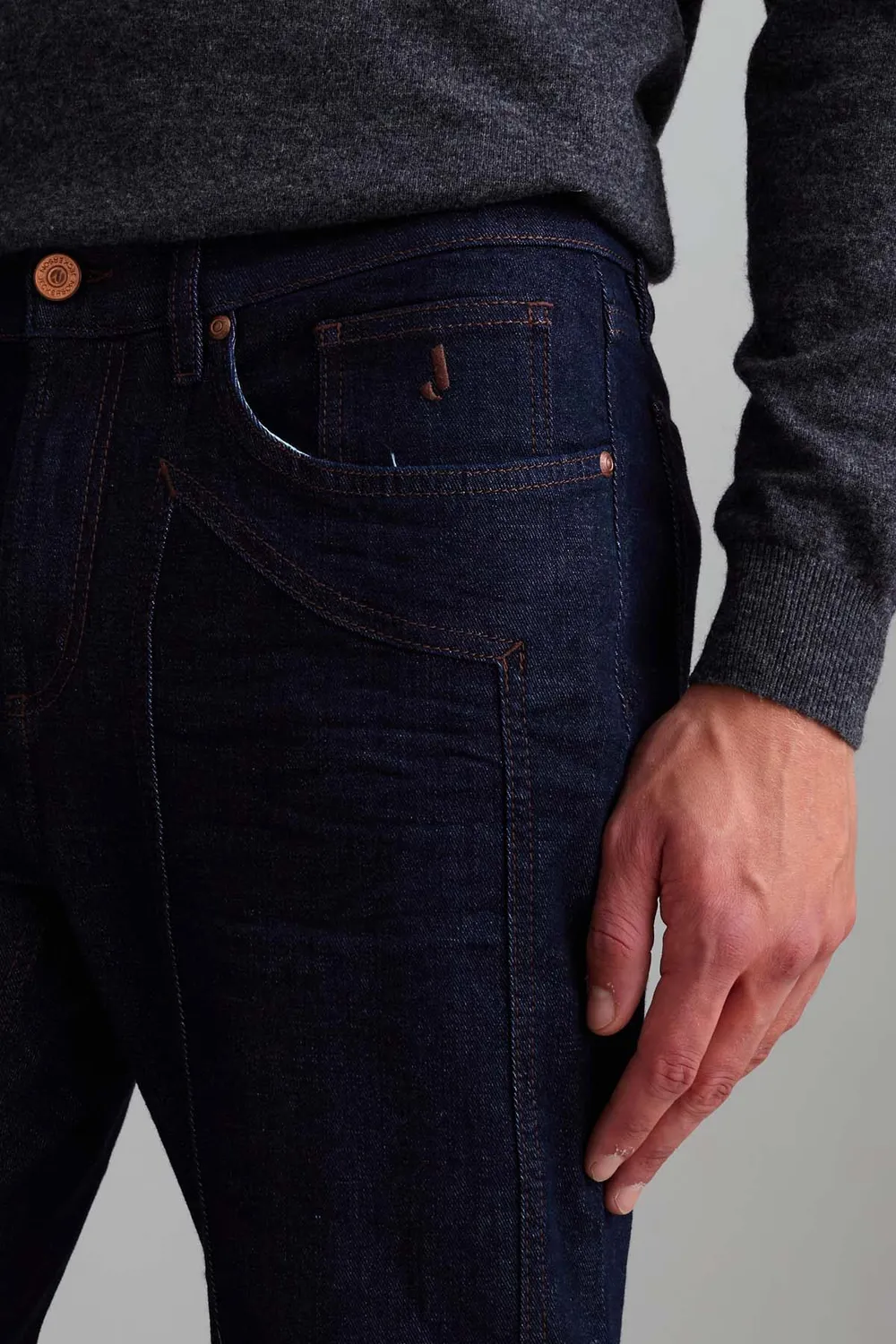 Jeckerson John slim fit jeans donkerblauw stretch