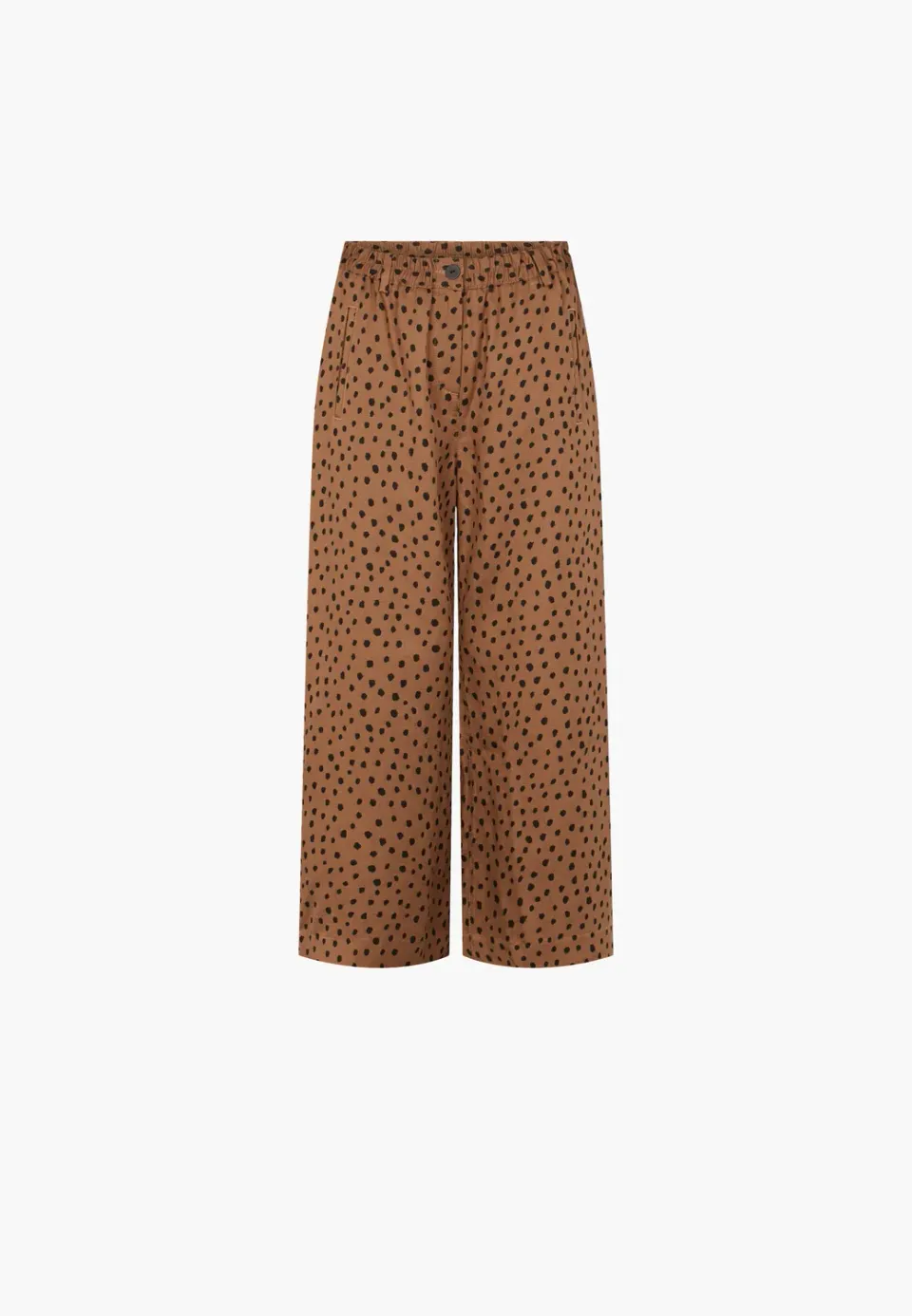 Laurie Hilde Loose CL broek Camel Print cropped