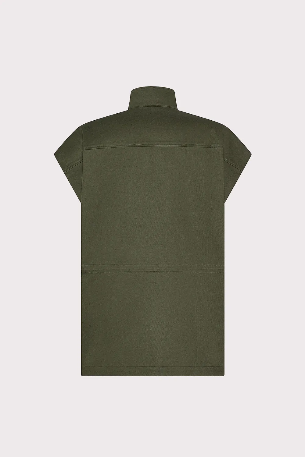 Nine In The Morning Milu MIU01 gilet dames olijf gabardine