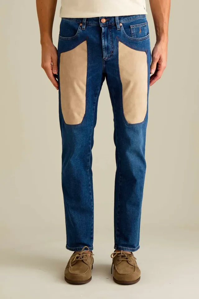 Jeckerson James skinny jeans donkerblauw Alcantara