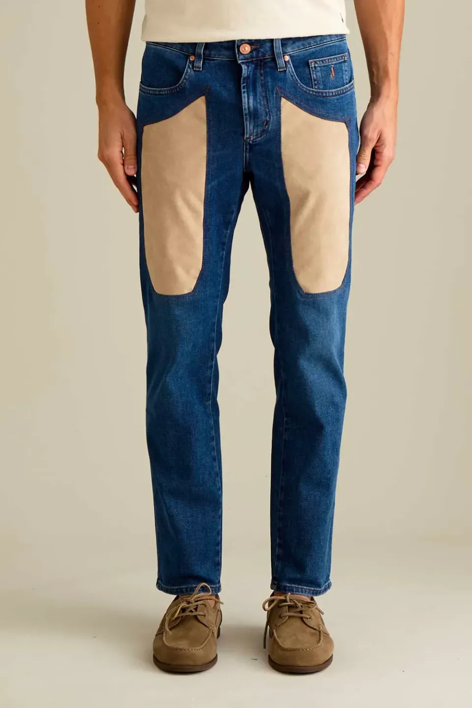 Jeckerson James skinny jeans donkerblauw Alcantara