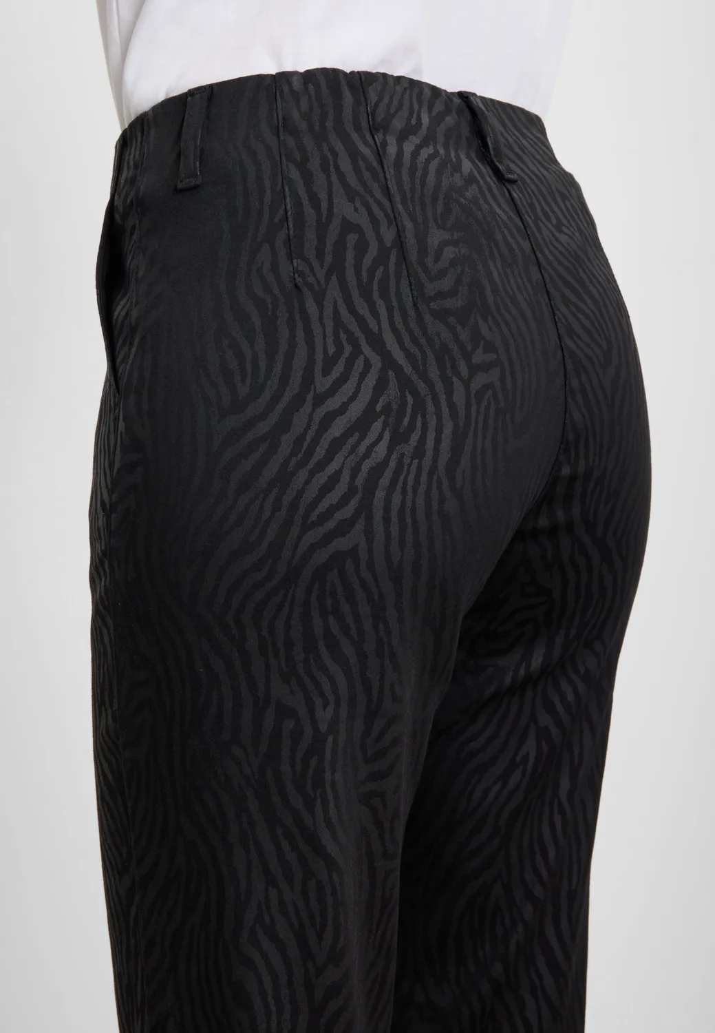 Laurie Taylor Regular SL broek Black Zebra elastiek