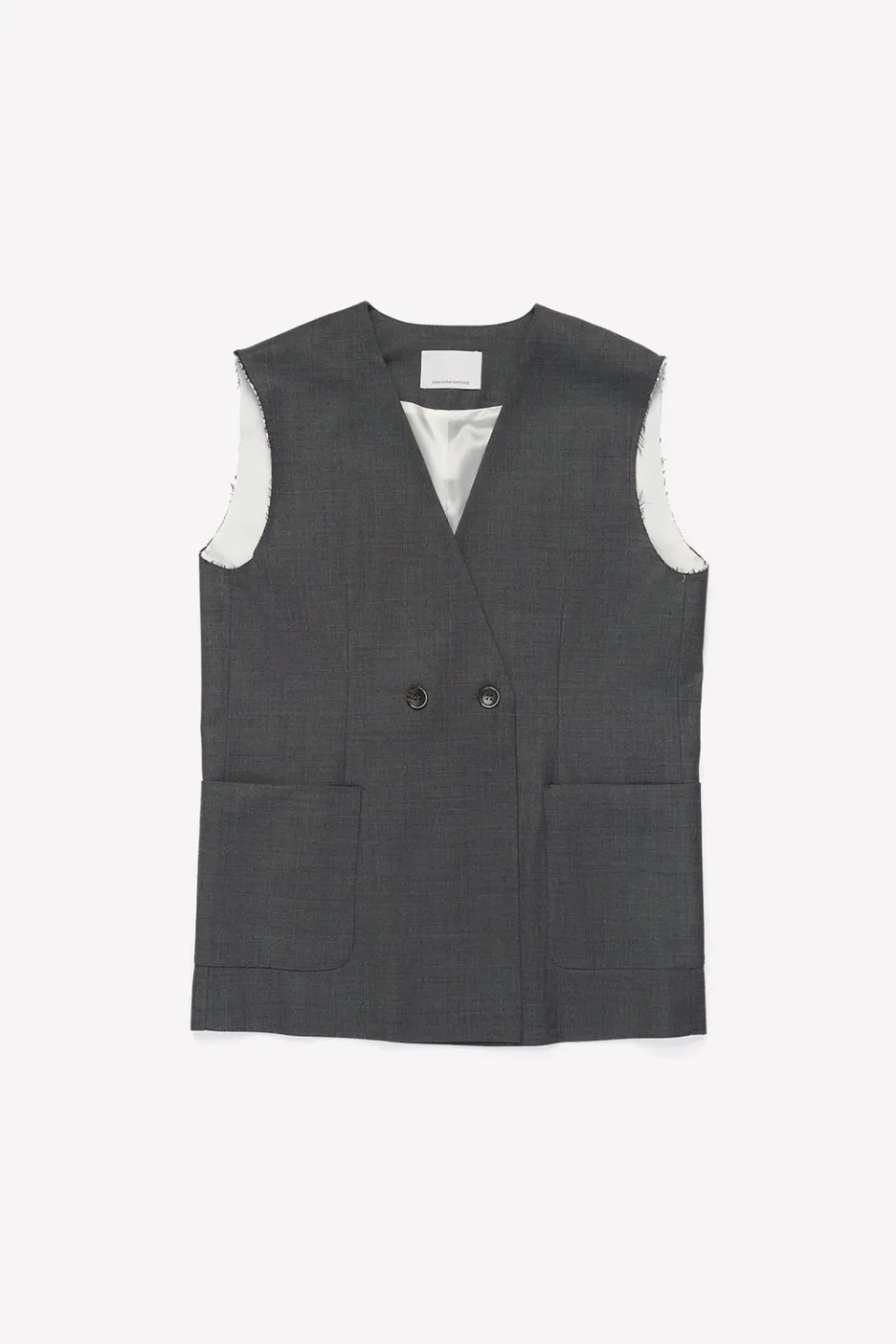 Nine In The Morning Eloisa gilet dames wol grisaille relaxed