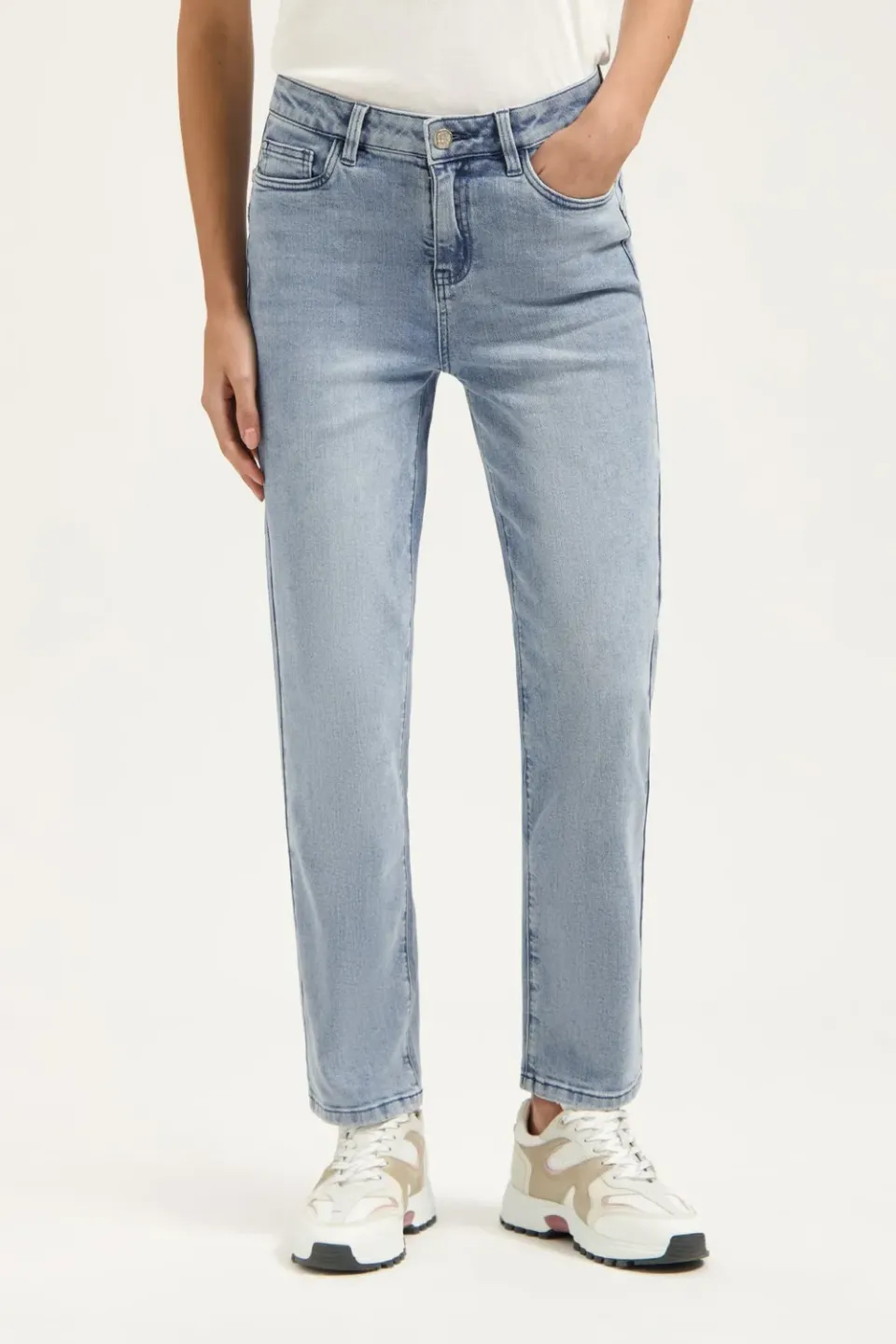 Florez Bond Straight jeans cloudy blue rechte pijp