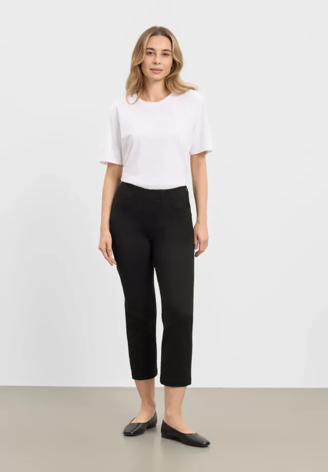 Laurie Patricia Regular CL damesbroek Black cropped