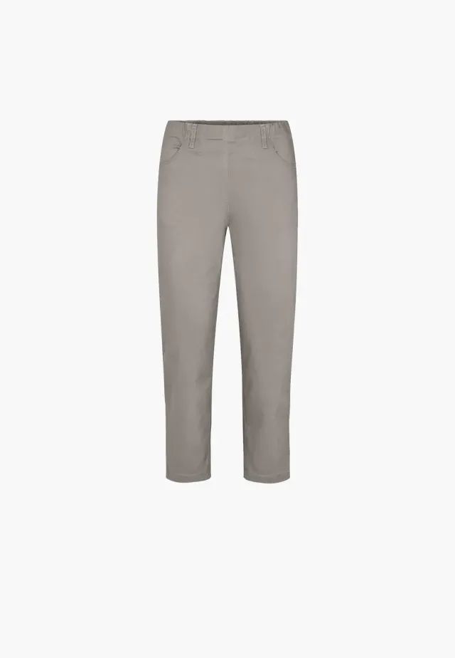 Laurie Patricia 100870 cropped broek grey sand katoen