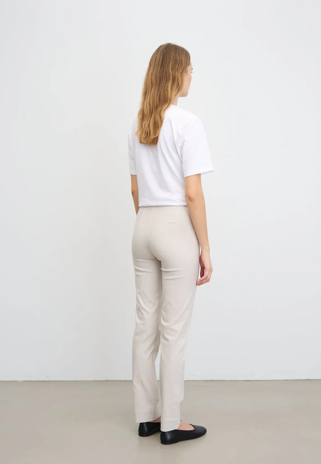 Laurie Betty Regular ML broek Grey Sand stretch
