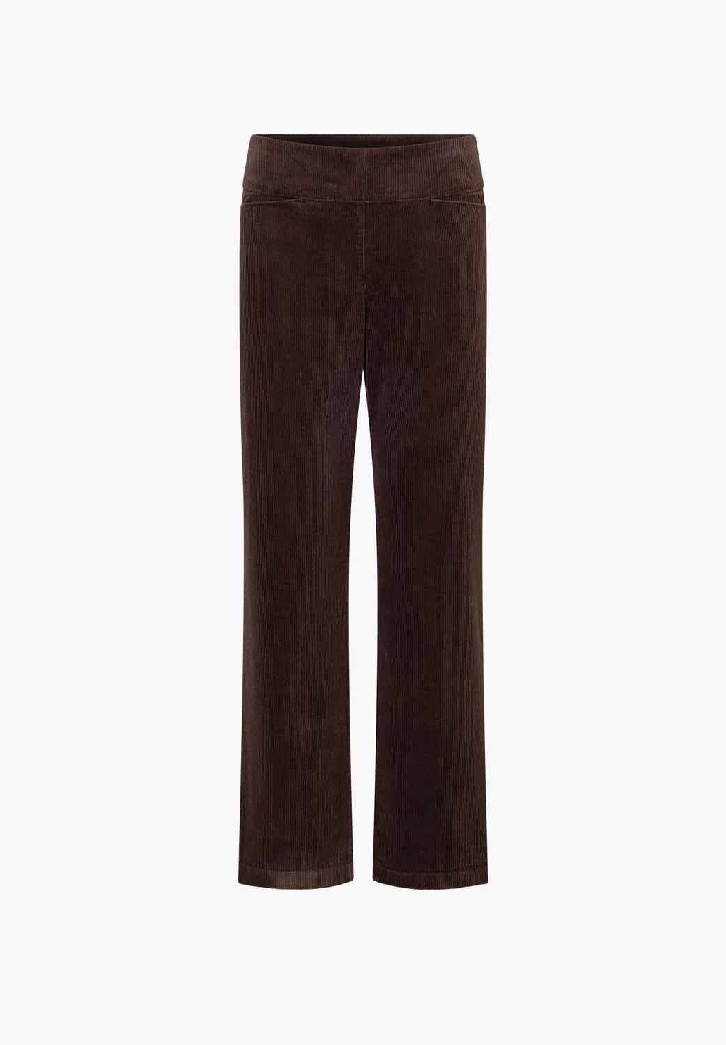 Laurie Thea Straight ribbroek bruin medium