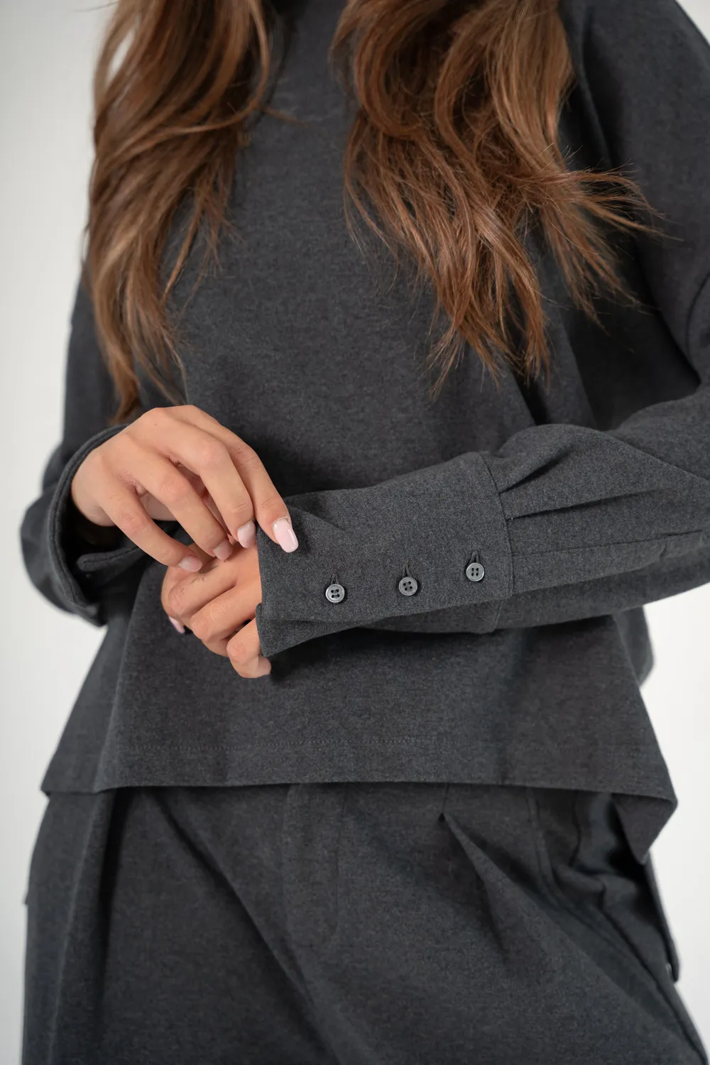 Corel Livia longsleeve top boxy zwart