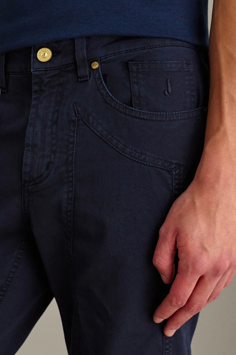 Jeckerson John broek slim fit blauwscuro gabardine
