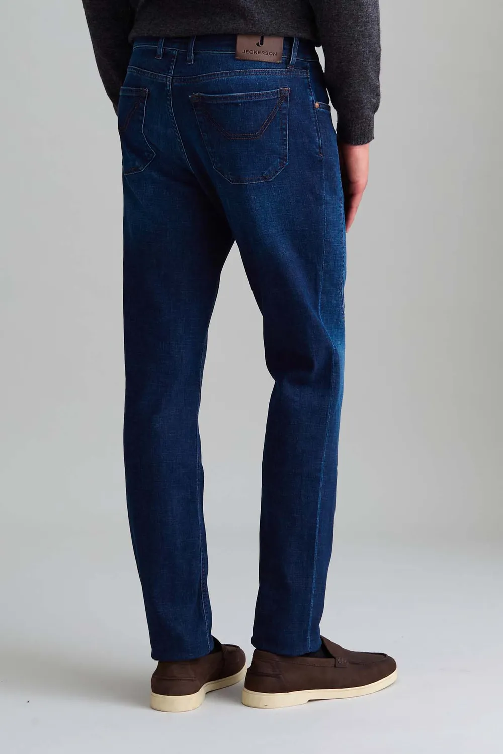 Jeckerson John slim fit jeans heren donkerblauw dirty wash