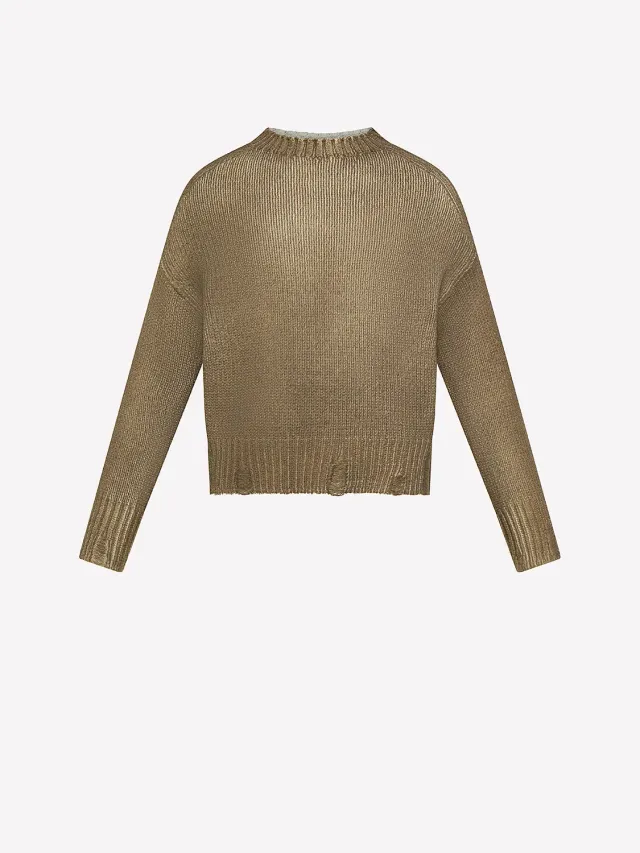 Nine In The Morning Rosie-Spray Sweater Girl trui camel wol