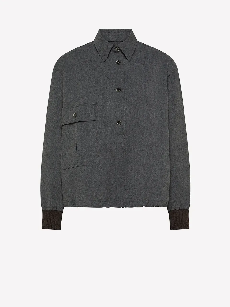 Nine In The Morning Odette ODT01 anorak shirt dames zwart