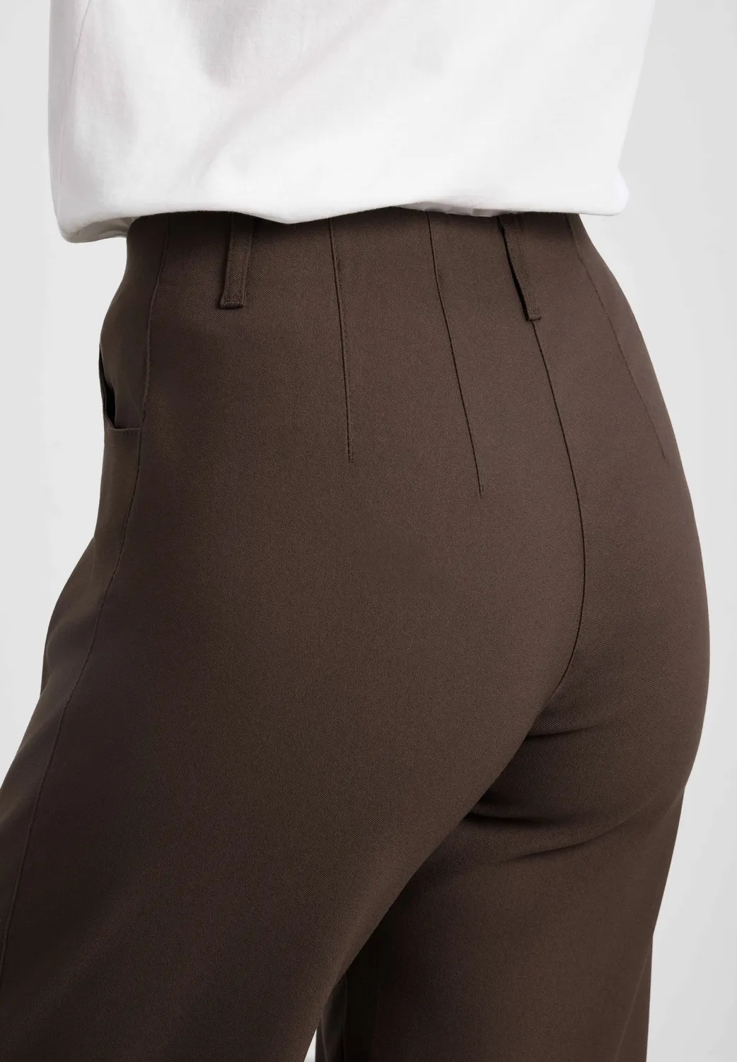 Laurie Donna Loose SL broek brown wijd