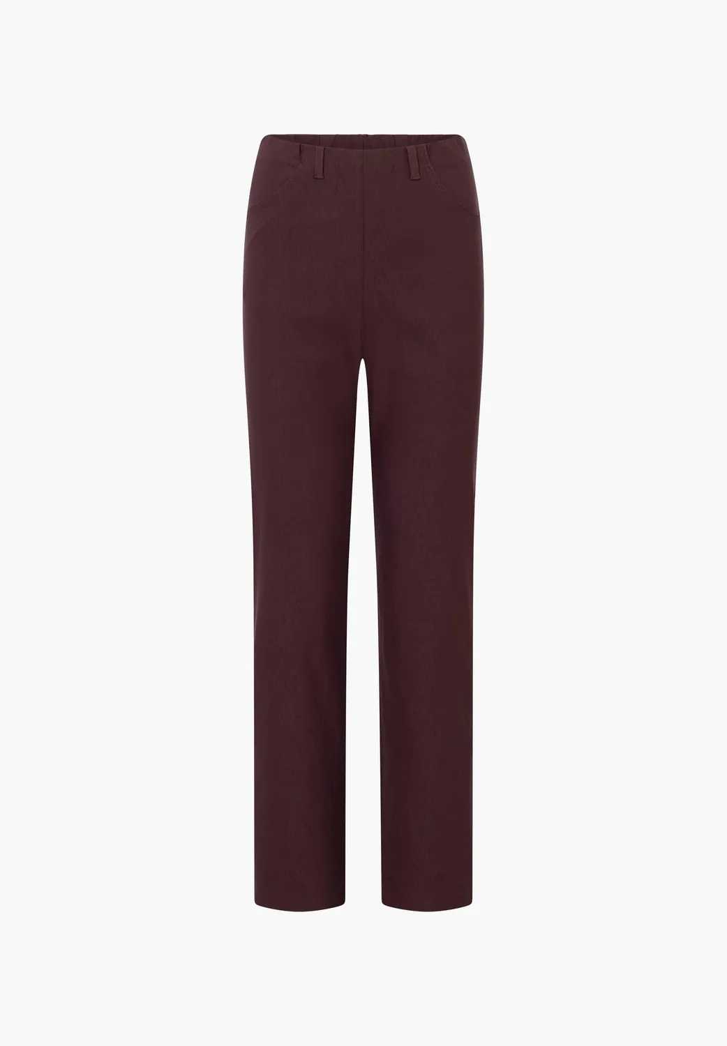Laurie Kelly Regular ML damesbroek Dark Plum stretch viscose