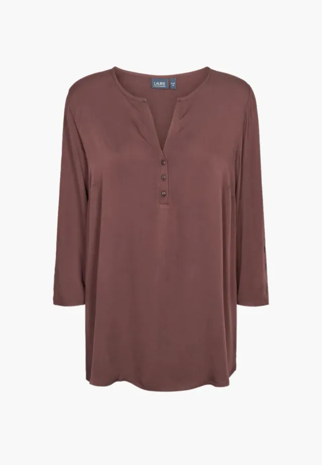 Laurie Ritz 101334 tuniek Dark Plum 3/4 mouw viscose