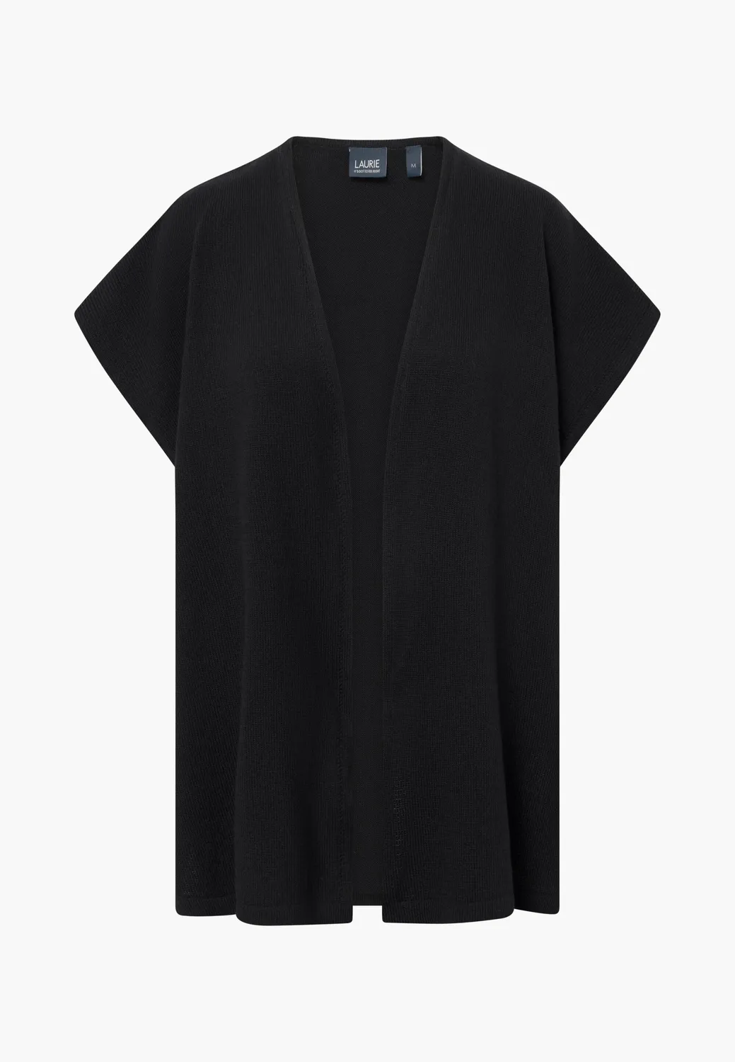 Laurie Isabell 101274 Vest Dames Zwart Merinowol