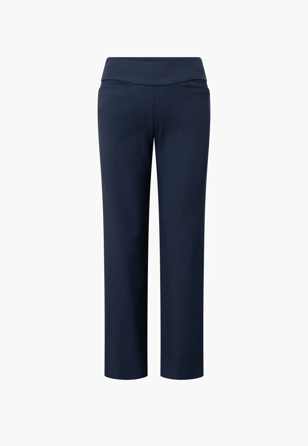 Laurie Thea Straight SL broek navy hoge taille