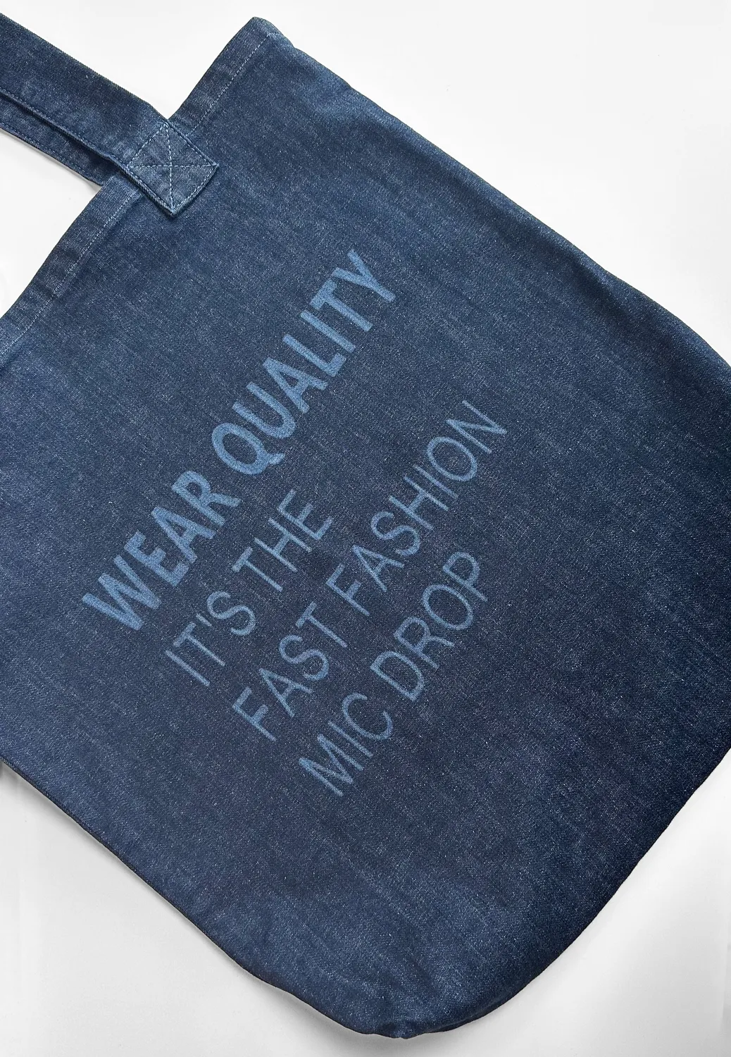 Laurie Tote Bag tas blue denim katoen