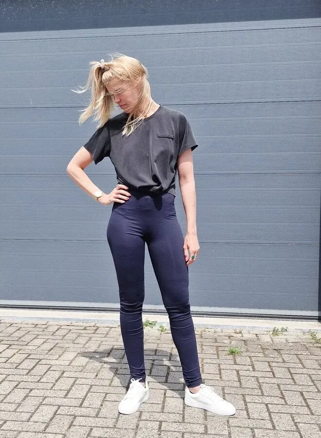 Langeleggings Basic legging navy 36 sport casual 91 cm