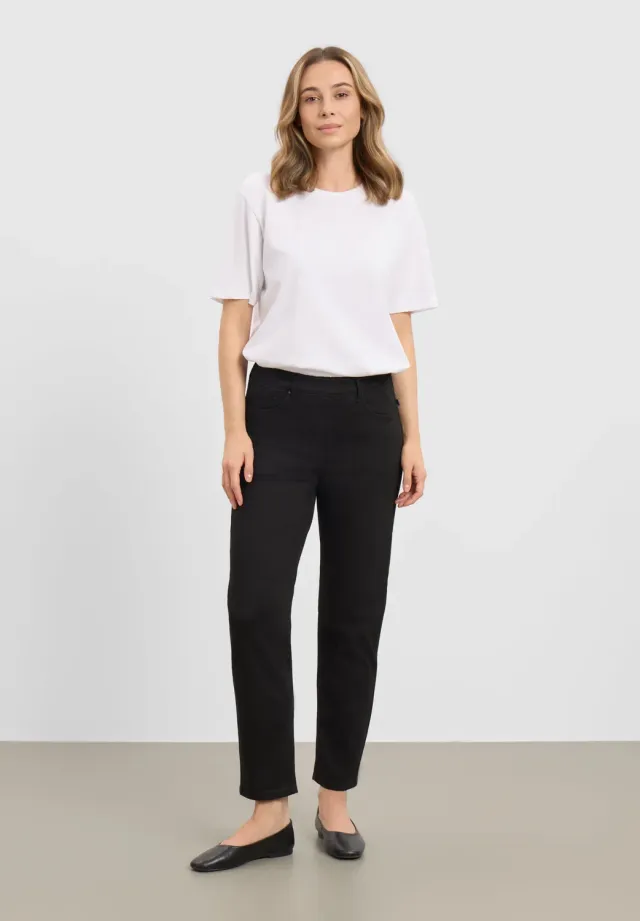 Laurie Hannah Regular XSL jeans black denim extra kort