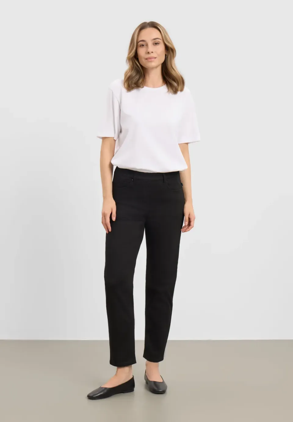 Laurie Hannah Regular XSL jeans black denim extra kort