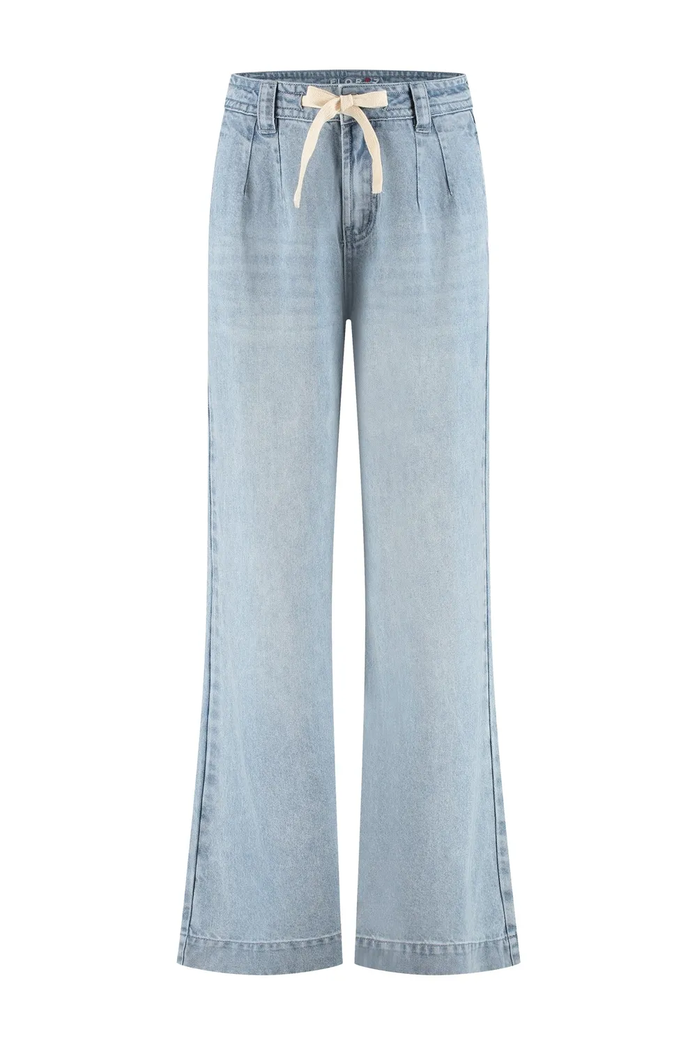 Florez Sarah wide-leg jeans Mid Blue lyocell