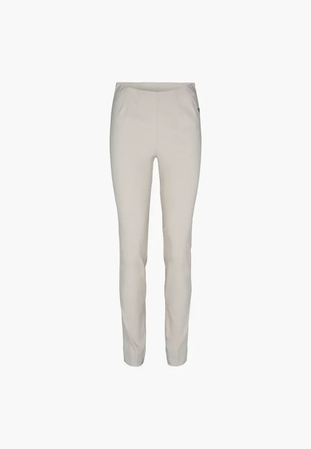 Laurie Vicky Slim ML broek Grey Sand bengaline stretch