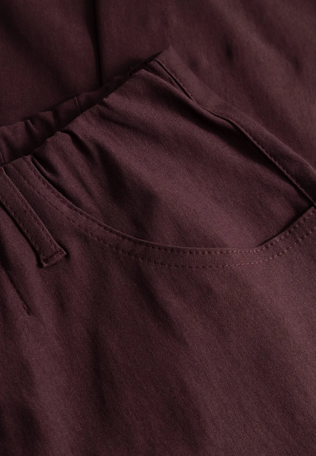 Laurie Kelly Regular ML damesbroek Dark Plum stretch viscose