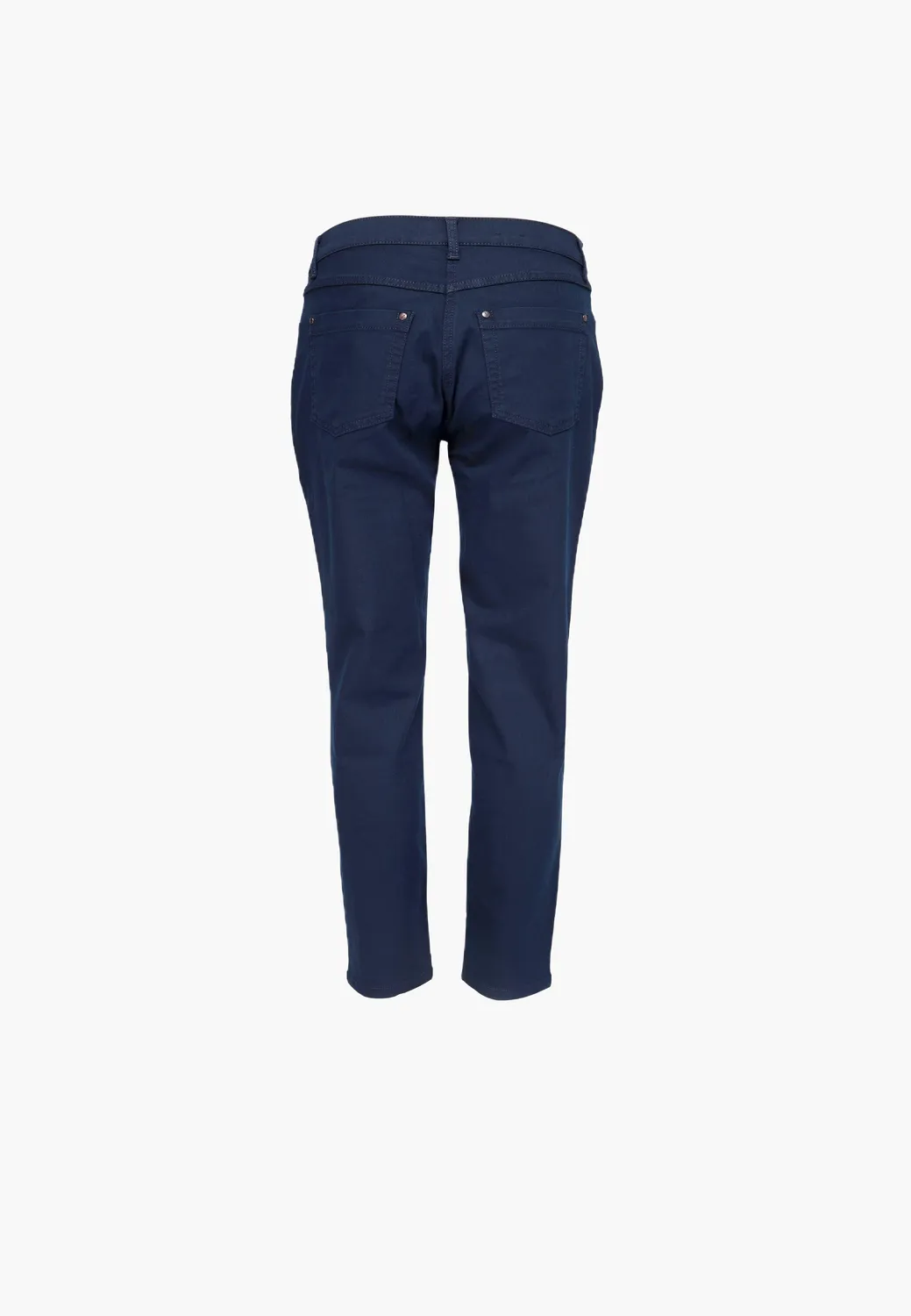 Laurie Laura Slim SL broek Navy stretch