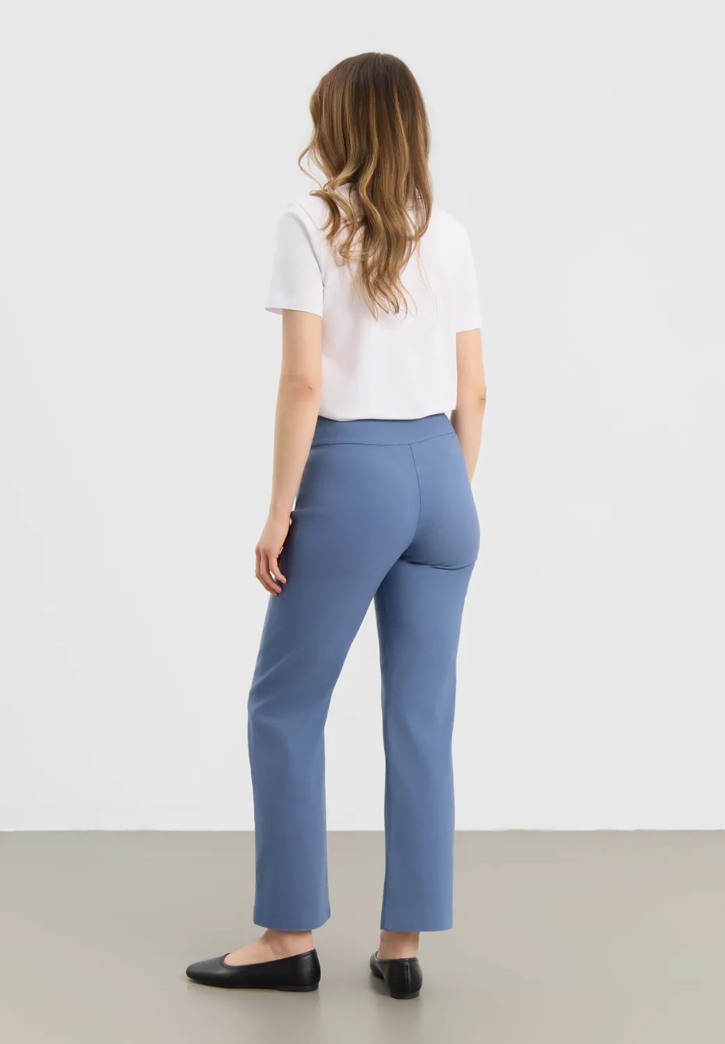 Laurie Thea Straight SL damesbroek blue korte lengte