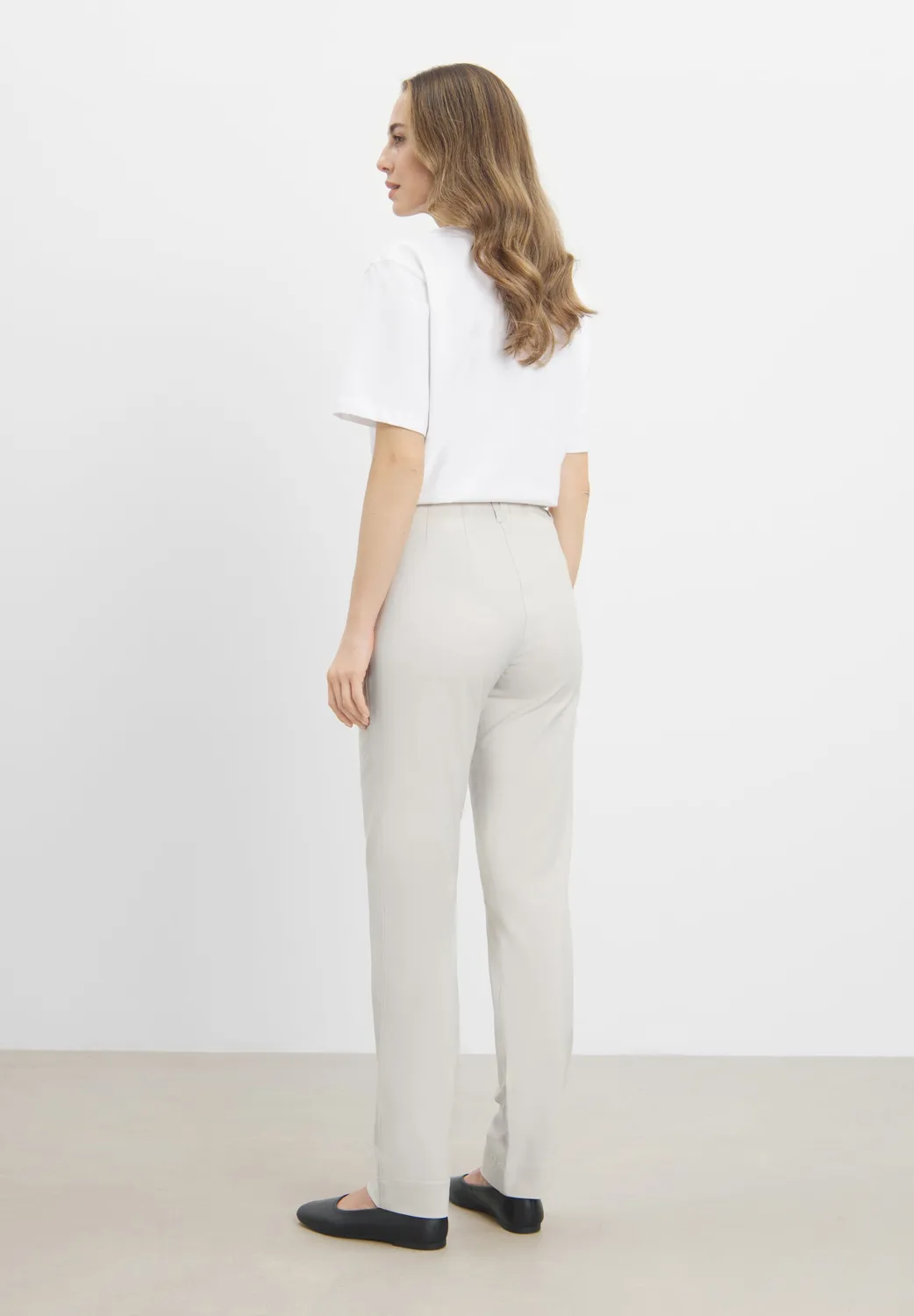 Laurie Kelly Regular ML broek grey sand stretch