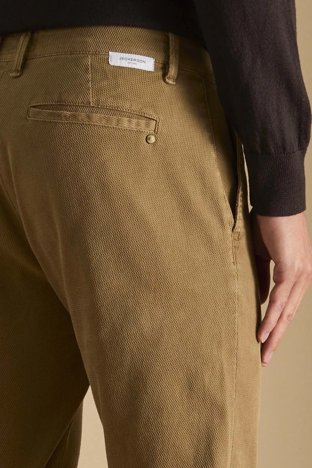Jeckerson Jack chino beige slim fit broek