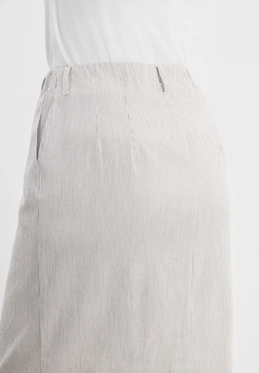 Laurie Simone rok 62 cm White pinstripe stretch