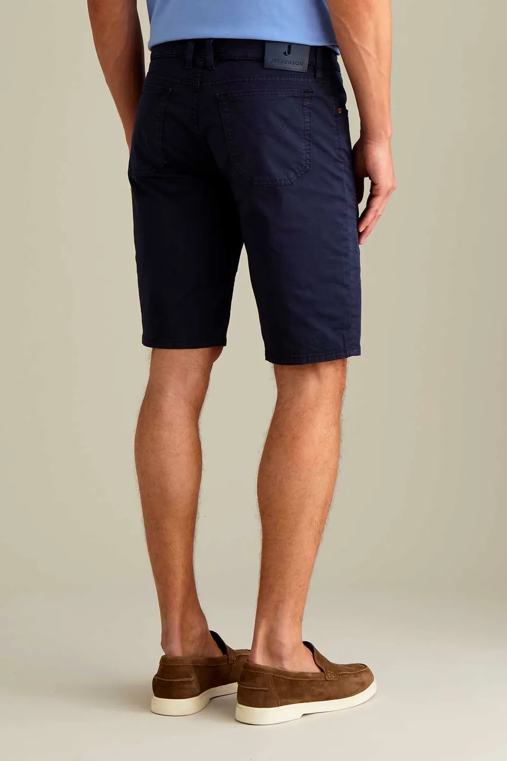 Jeckerson Jayden bermuda donkerblauw slim fit katoen