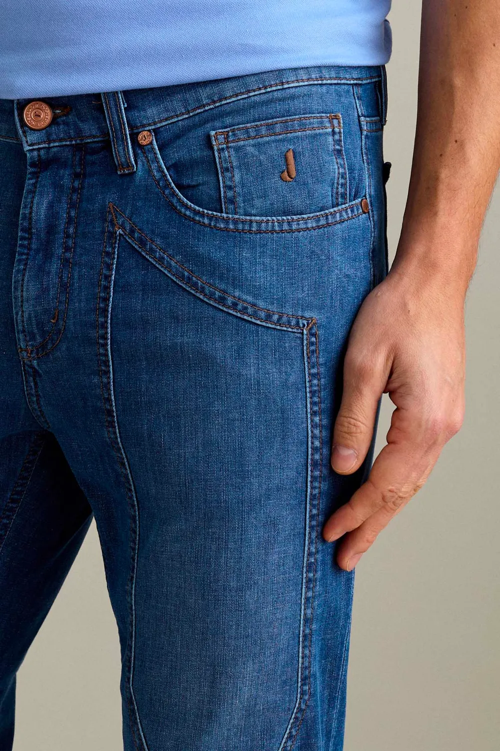 Jeckerson John slim fit jeans blauw denim