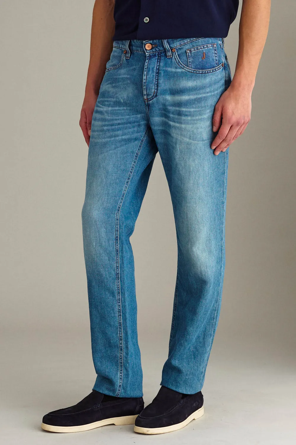 Jeckerson Jasper jeans vintage blauw regular fit