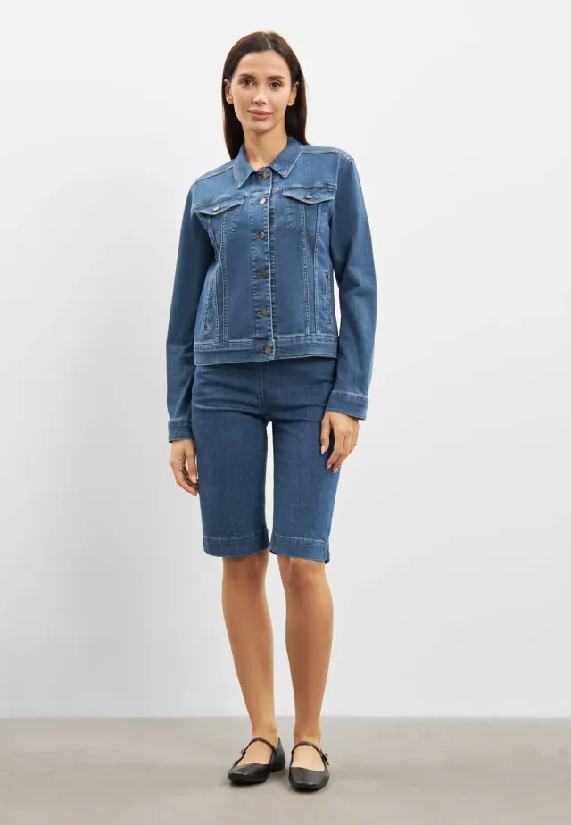 Laurie Marie Denim Jacket LS spijkerjack Blue Denim