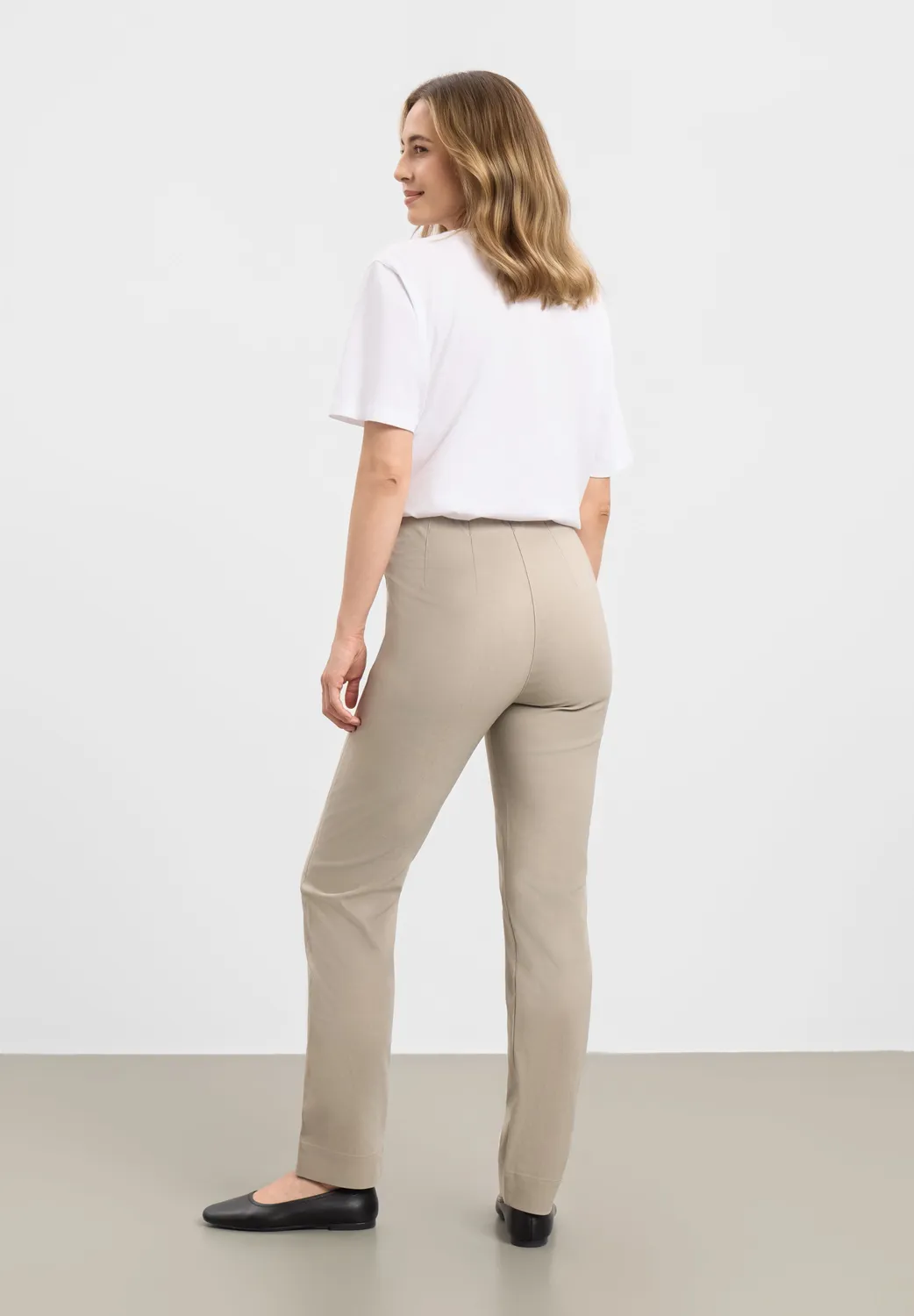 Laurie Betty Regular ML broek Clay stretch