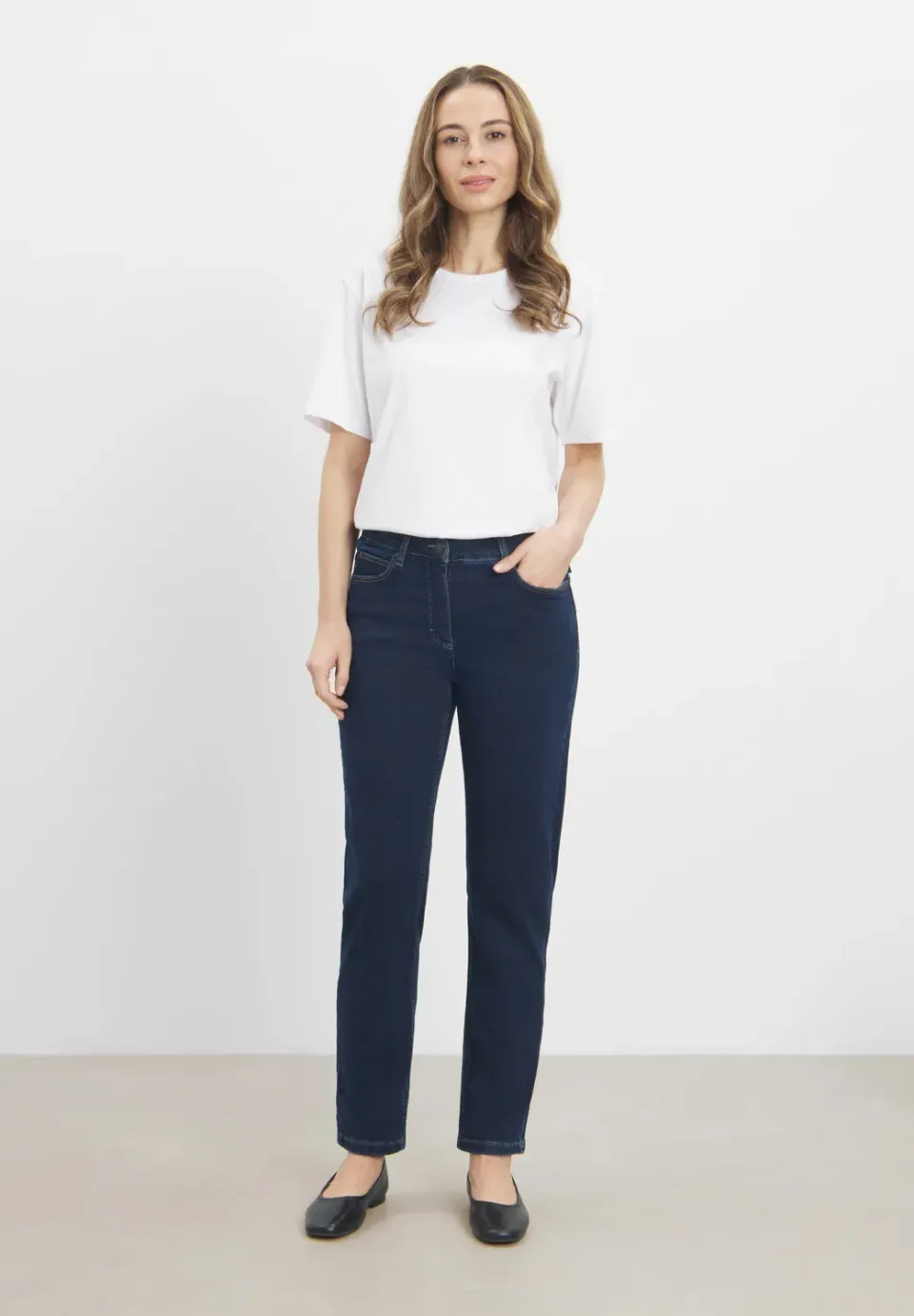 Laurie Charlotte Regular SL jeans dark blue denim korte lengte