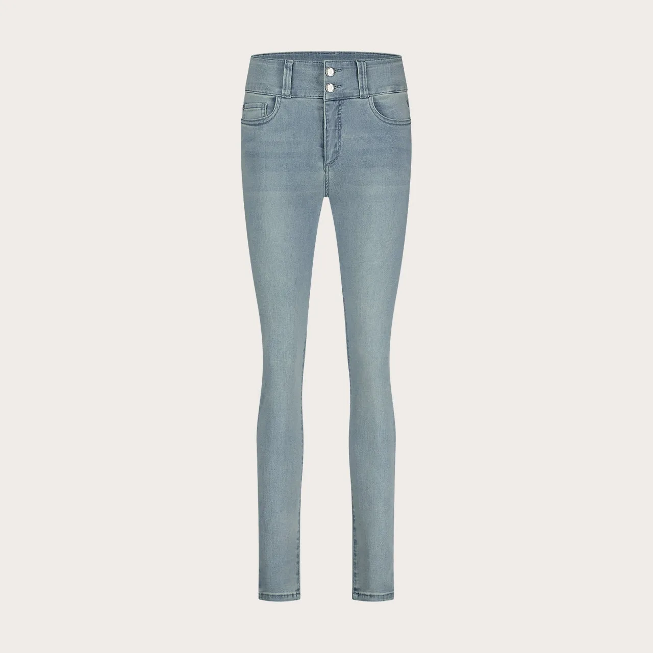 Florez Bodine Slim Fit jeans lichtblauw high-waist