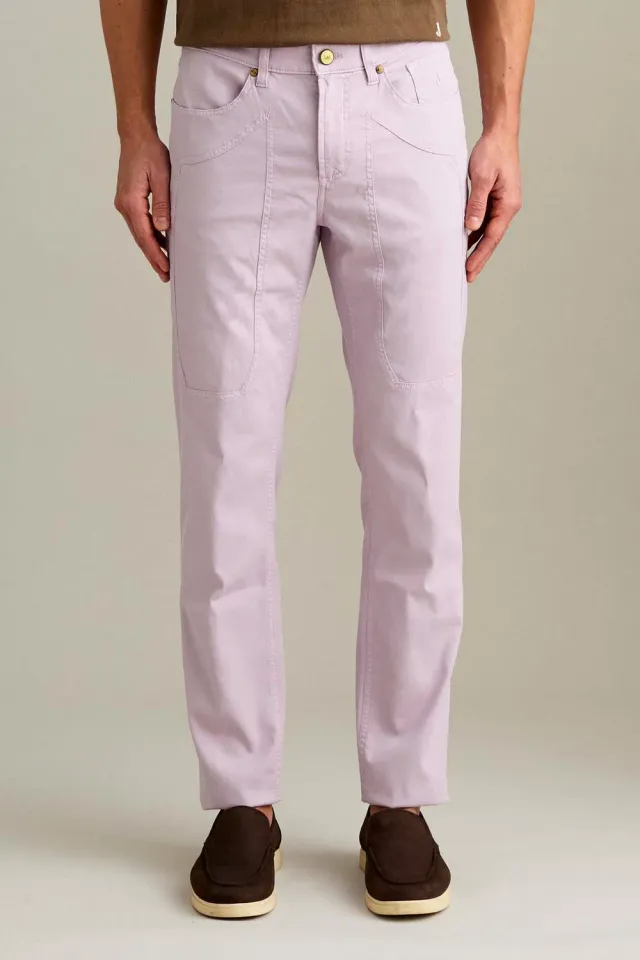 Jeckerson John slim broek lichtpaars glicine