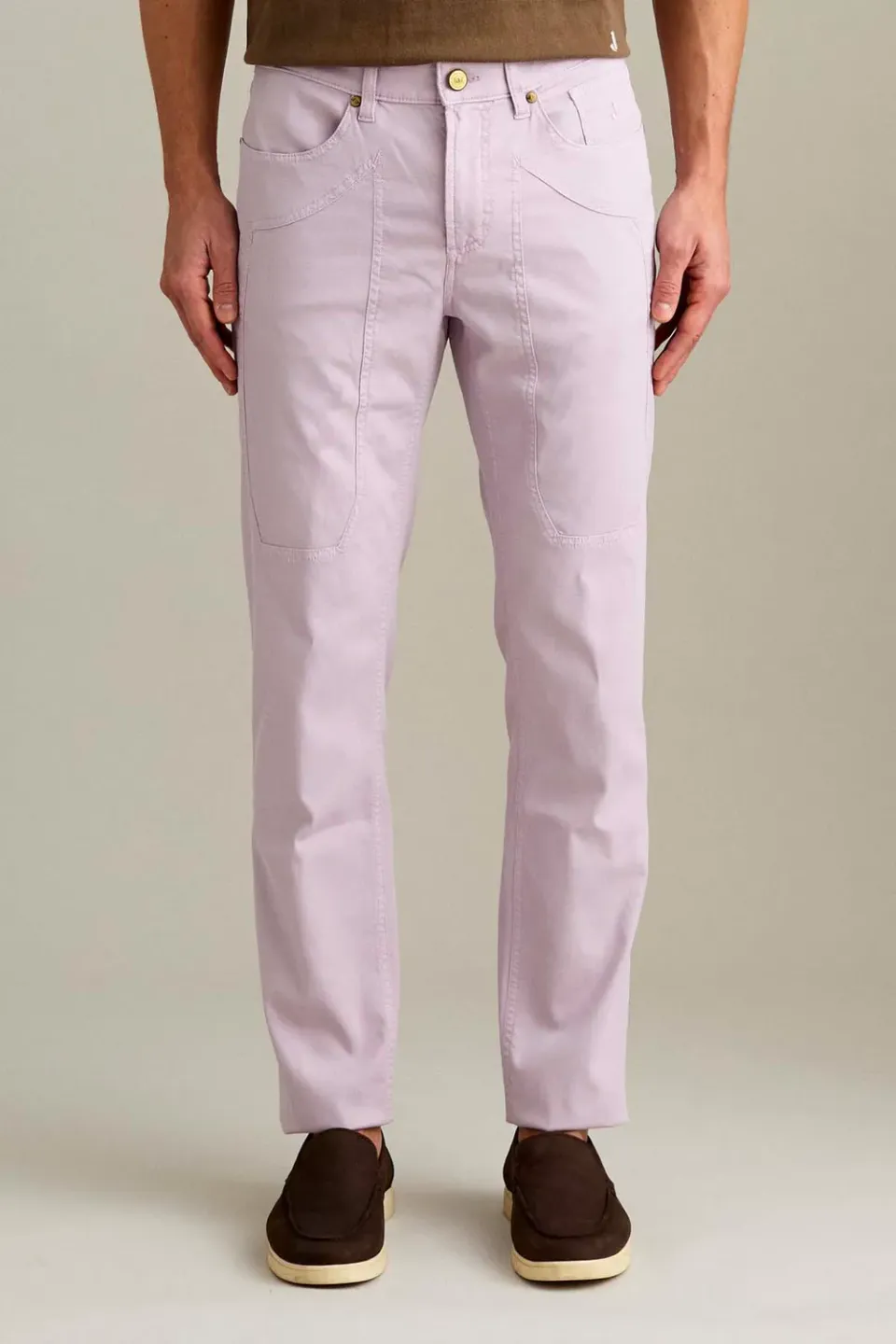 Jeckerson John slim broek lichtpaars glicine