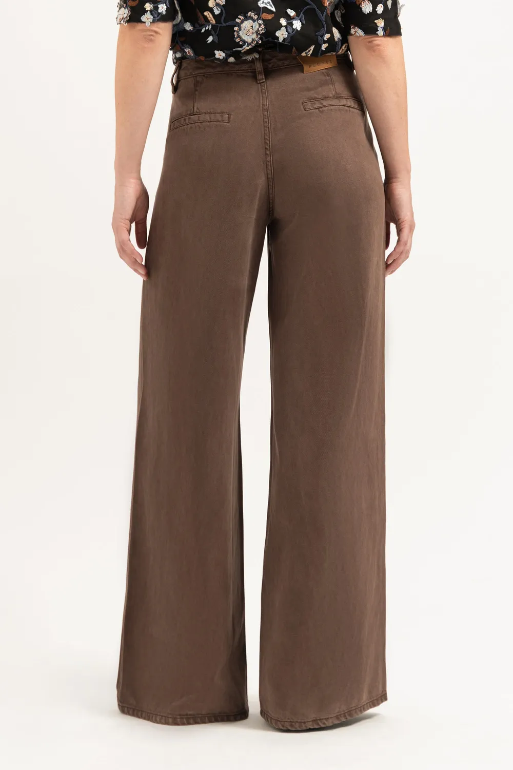 Florez Gina Loose jeans Brown losse fit bruin