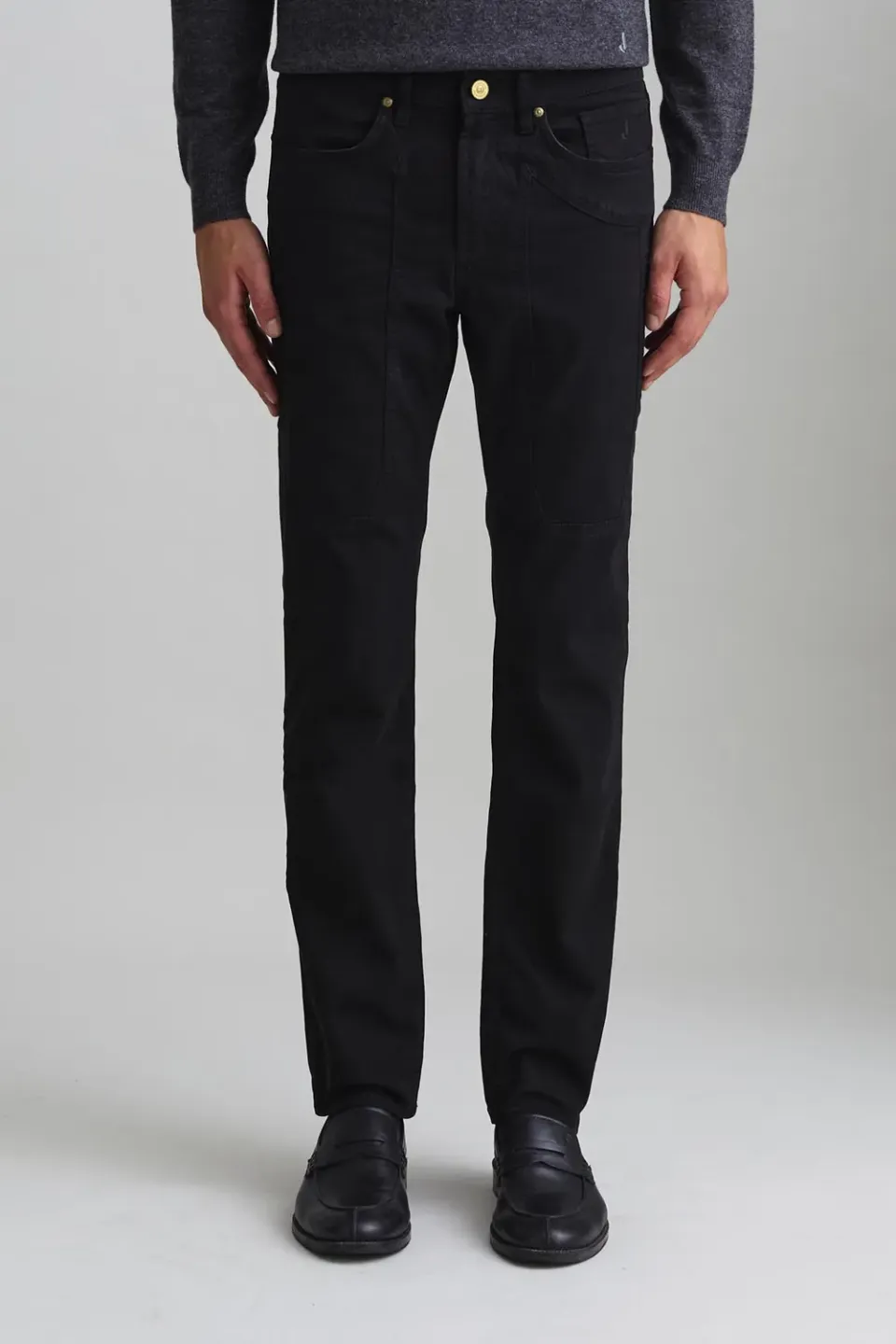 Jeckerson John slim fit broek zwart katoen