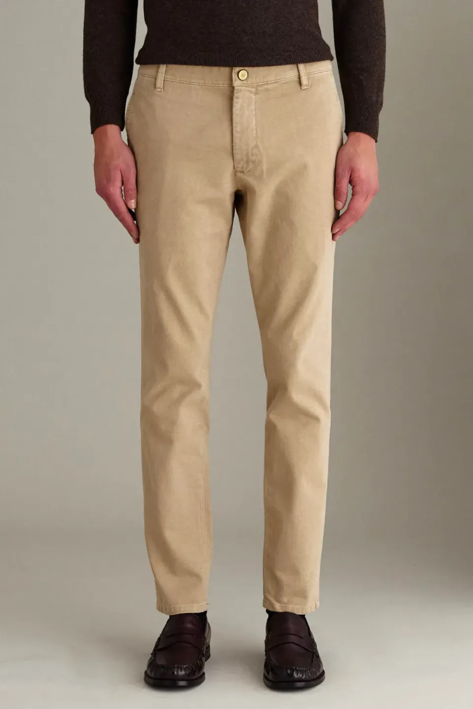 Jeckerson Jack slim fit chino lichtbeige katoen