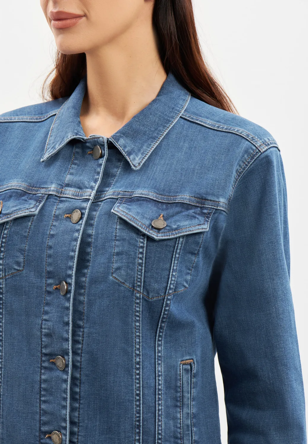 Laurie Marie Denim Jacket LS spijkerjack Blue Denim