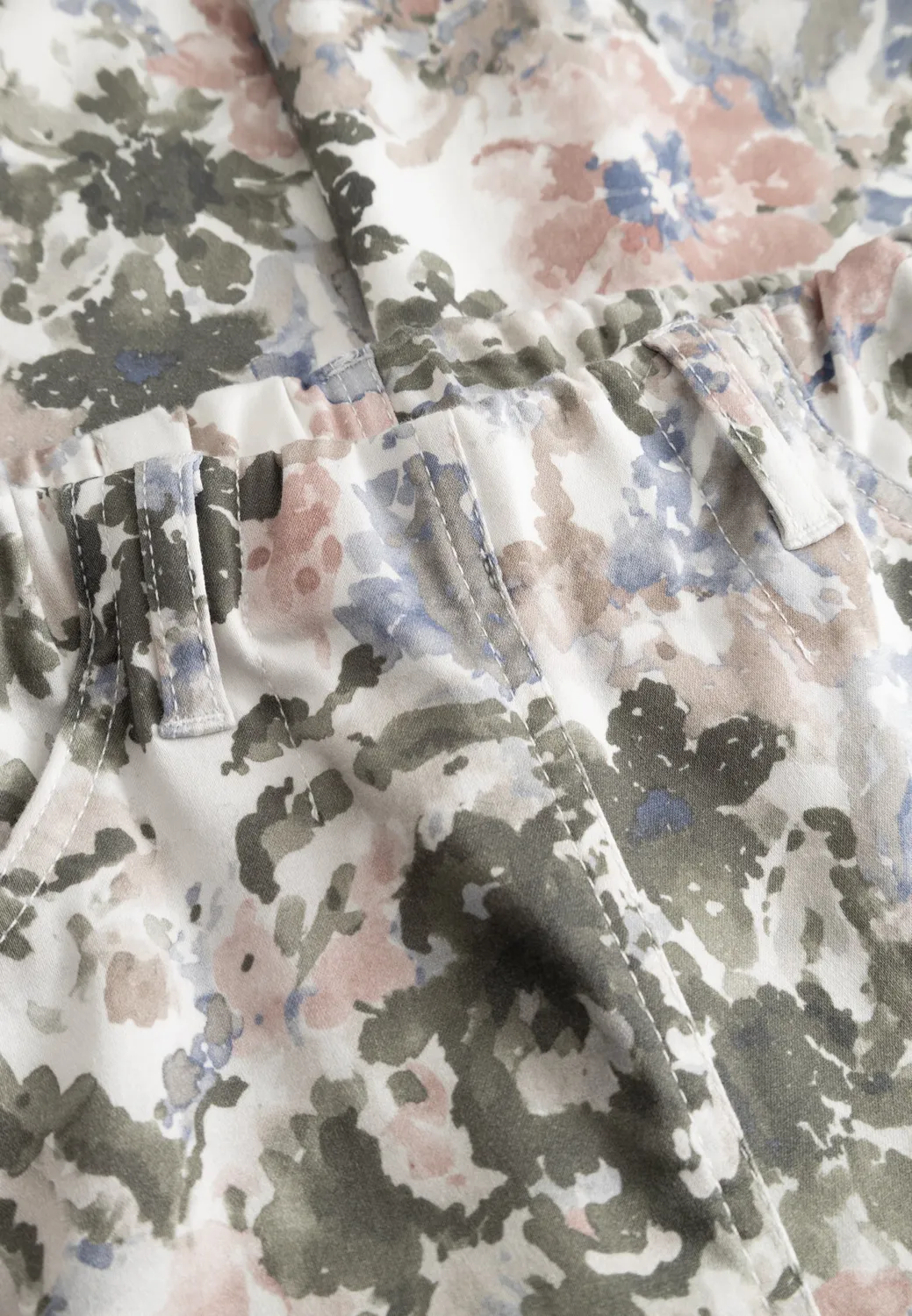 Laurie Patricia Pure Regular CL broek khaki print